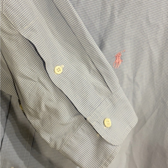 Ralph Lauren Men’s Light Blue Classic Fit Button-Down Shirt 17 - Picture 9 of 10